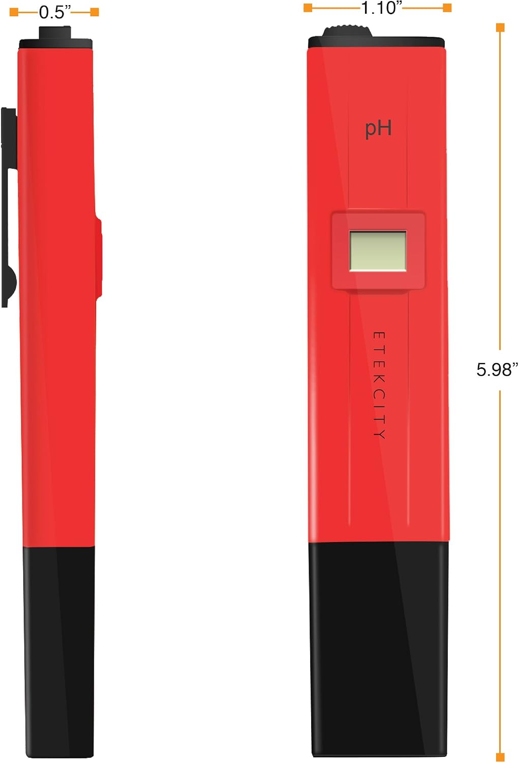 Etekcity pH-009 Digital Pocket-Sized Pen Type pH Meter, Mini Water Quality Tester, pH 0.0 - 14.0 Measuring Range, 0.1pH Resolution