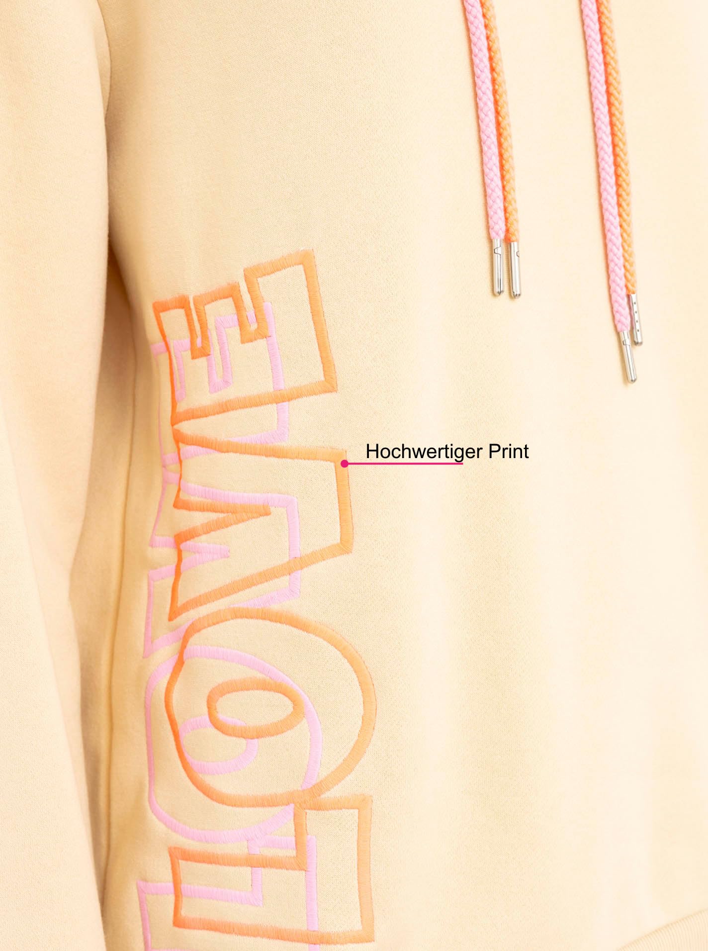 Zwillingsherz Damen Hoodie mit Kapuze – Kuscheliger Oversize Kapuzenpullover – Weicher Sweatshirt Pullover für Frauen Aufdruck – Stylischer Look für Frühling, Herbst & Winter – Loungewear Mode Love
