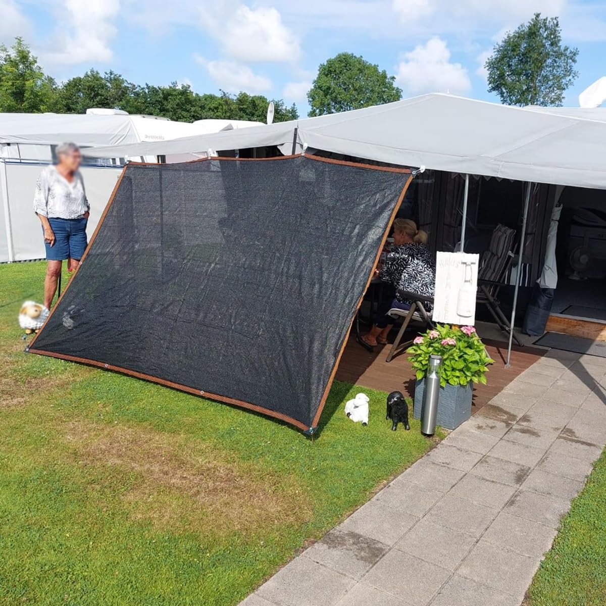 Red de Sombra negra 70% Malla Sombreo para invernaderos con ojales 2 x 5 m 2 x 7 m 3 x 4,0 m 3 x 6 m 4 x 5 m 4 x 6 m 5 x 8 m 5 x 9 m Malla Sombreadora para patios, vegetales, cubierta de plantas y gal