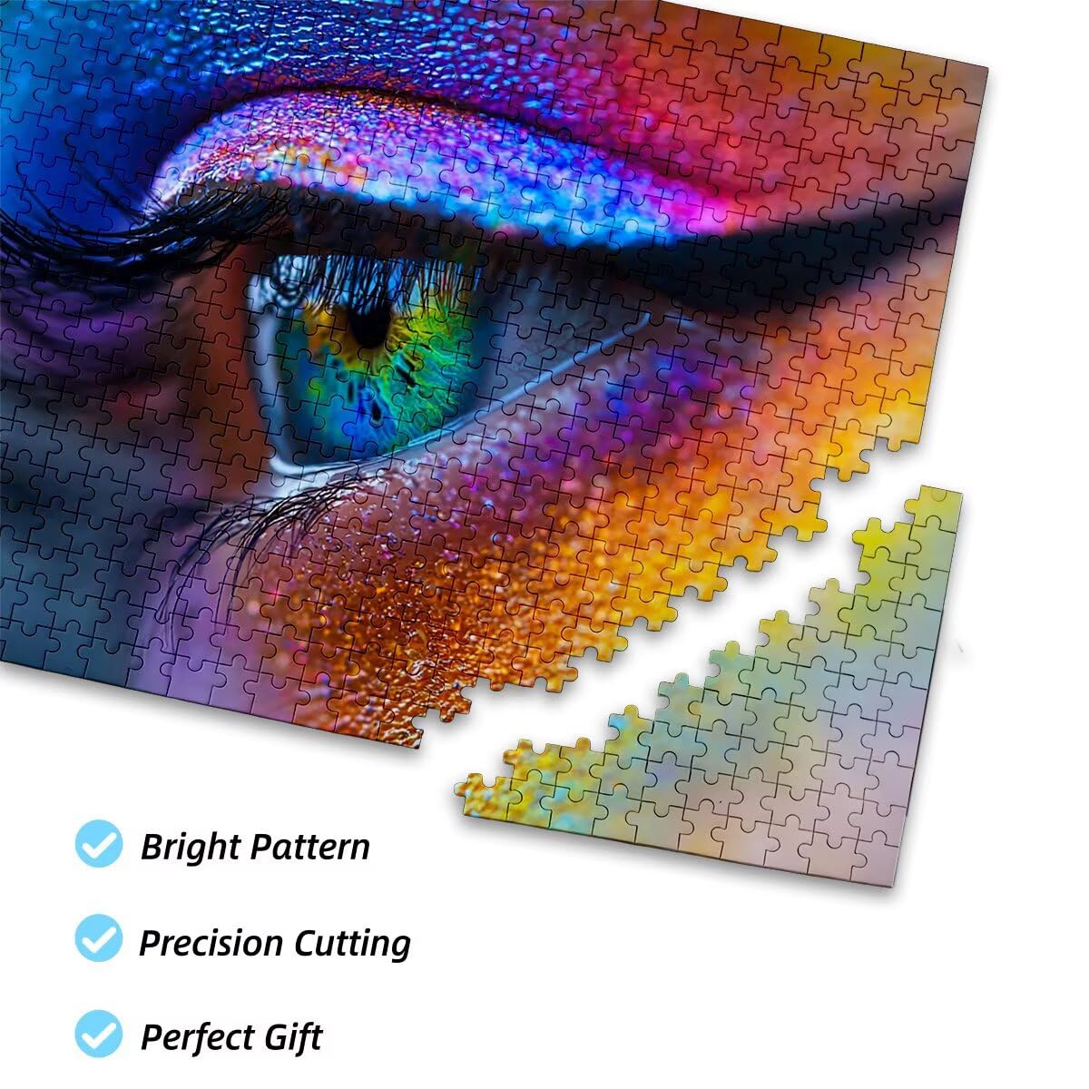 Puzzle 6000 Piezas Adultos Abstracto Puzzle para Adultos Ojo Rompecabezas Juguetes Educativos Regalos Originales para Mujer Rompecabezas Entretenimiento Creativo Divertido Familia Juego 179x105cm A-46