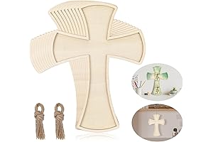 Unfinished Wooden Crosses for Crafts Large