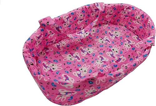 Miniatura 6 de 2 piezas de cuna para muñecas recién nacidas de 6-7-8-9-10 pulgadas, moisés pequeño para muñecas de bebé