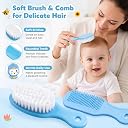 10-in-1 Baby Grooming Kit | Portable Newborn Essentials with Nail Clippers, Brush, Comb, Scissors, Tweezers | Infant & Toddler Healthcare Set | Perfect Baby Shower Gift for Boys & Girls gallery image