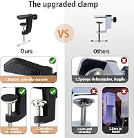 Vista 4 de SUNMON Shure SM7dB - Soporte de micrófono con brazo de brazo – brazo de micrófono con cubierta de micrófono de espuma compatible con Shure SM7dB