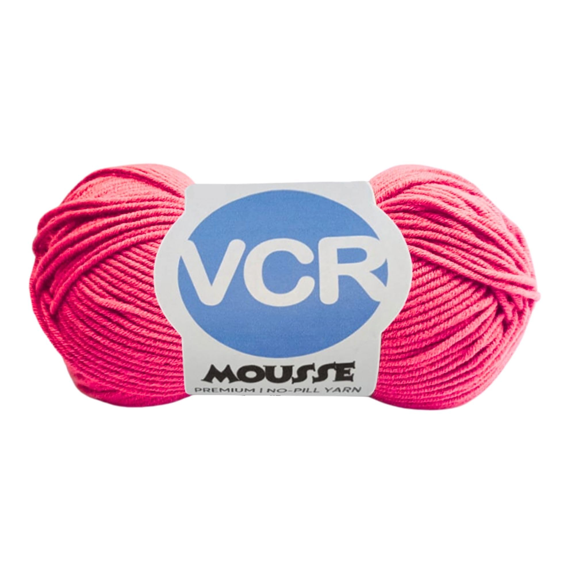 VCR 4ply Neon Pink Yarn, 100 Grams Hank, 190 Meters Length, Acrylic Ball for Crochet and Knitting, Soft Crosia Threads, Pack of 1 Yarn, Suitable for DIY Crafts