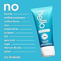 Vista 5 de hello Smiling Shark - Pasta de dientes sin flúor para niños, ponche de fruta natural, tubo de 4.2 onzas
