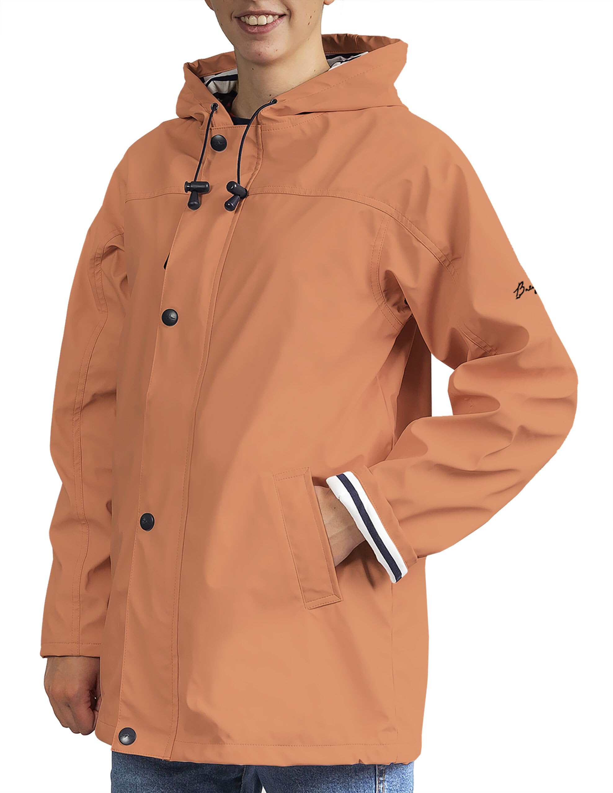Breizh Ocean - Męska kurtka przeciwdeszczowa, od XS do 4XL, francuska marka ARMOR, płaszcz przeciwdeszczowy męski z kapturem, kurtka, wodoszczelna, dostępna w dużych rozmiarach