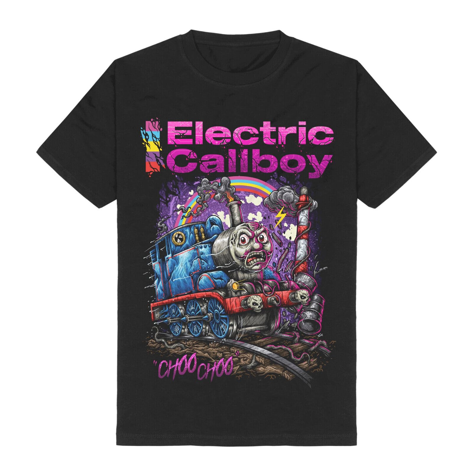MDIMElectric CALLBOY - Choo Choo Tekkno Train T-Shirt Eskimo Callboy. Black XS