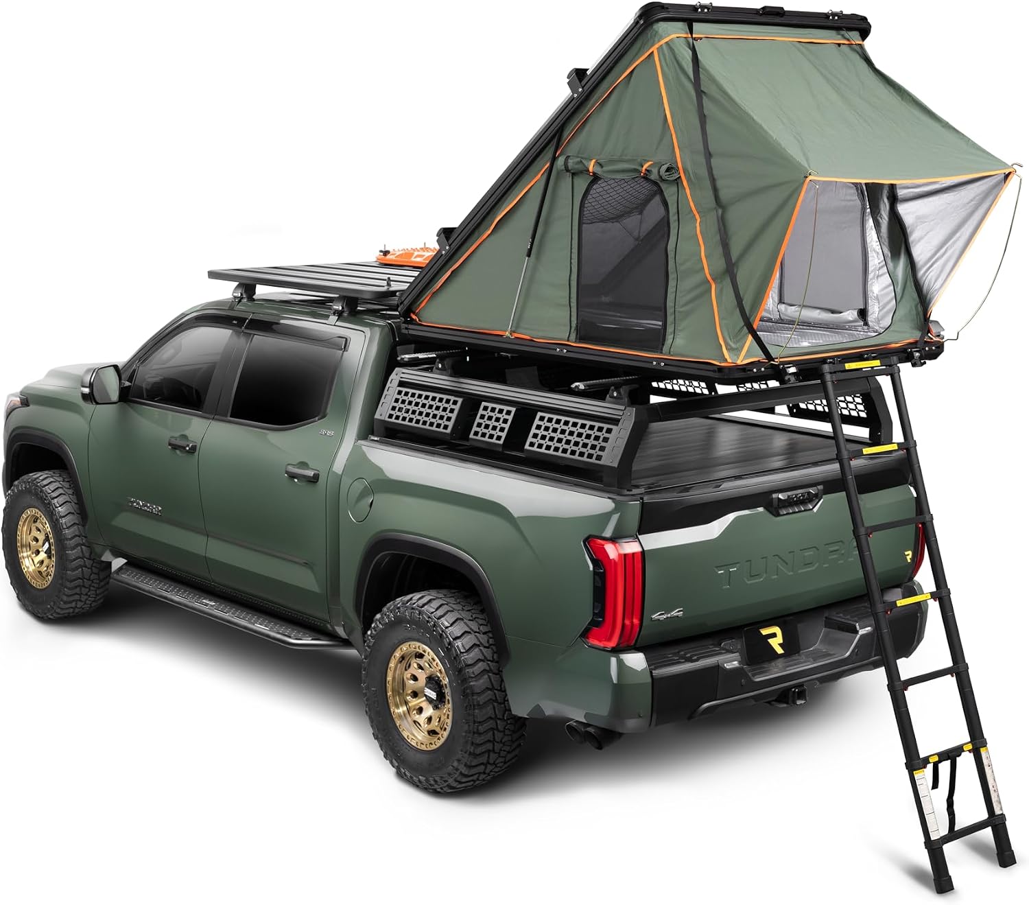 RealTruck Overland Awning | 6.5' Wide x 8.2' Deep, Telescoping Aluminum Support Posts, Mounts to Universal T-Slot Channel, Quick & Easy Setup | OL-103
