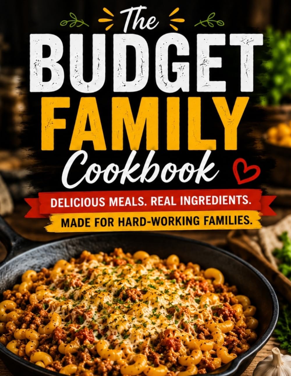 The Budget Family Cookbook: Affordable Comfort Slow Cooker Meals Made for Hard-Working Families and Busy Lives & weekly meal tracker + bonus pages