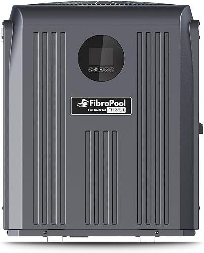 FibroPool Bomba de calor para piscina – Calentador eléctrico de inversor completo – FH235-i para piscinas de hasta 7,500 galones – para piscinas y