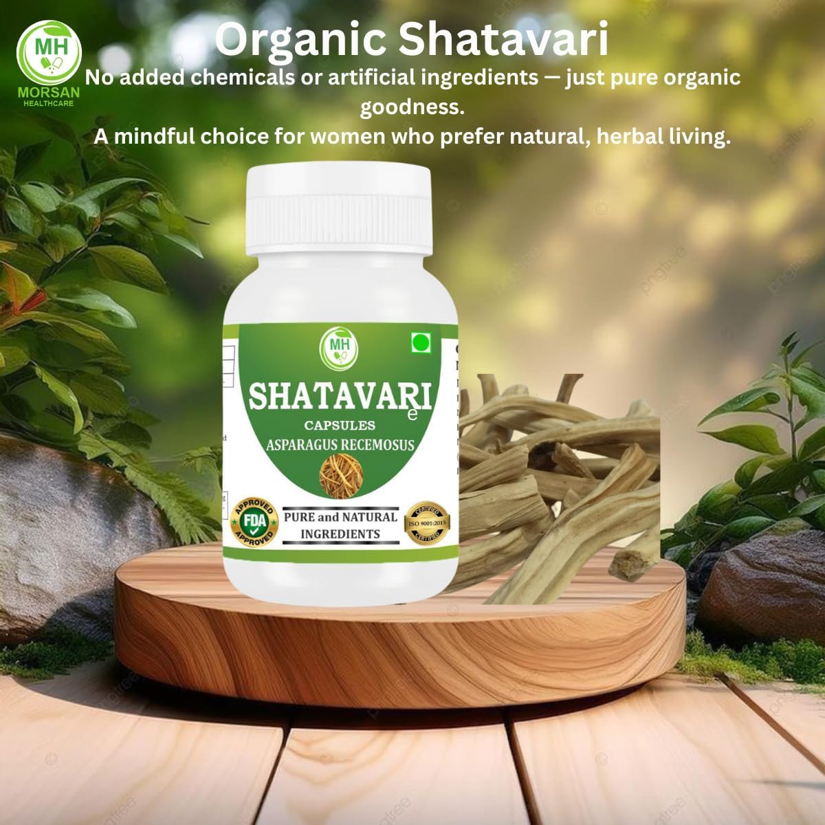 Shatavari Capsules 500 mg | Asparagus Racemosus Extract | 60 Vegan Capsules |Pack of 4 | Natural Ayurvedic Herbal Supplement for Women | Plant-Based Formula for Daily Wellness