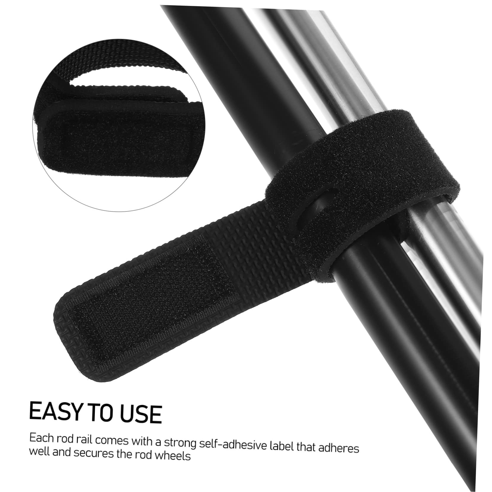 BESPORTBLE 2sets Fishing Rod Ties Fishing Pole Straps Elastic Straps Rod Holders Organize Tackle 10pcs*2