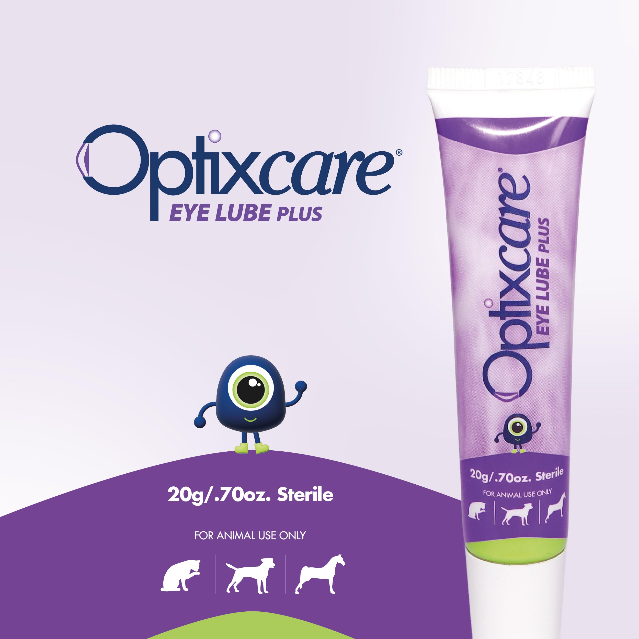 Amazon.com : OptixCare Eye Lube Plus + Hyaluron 20g for Dog Cat