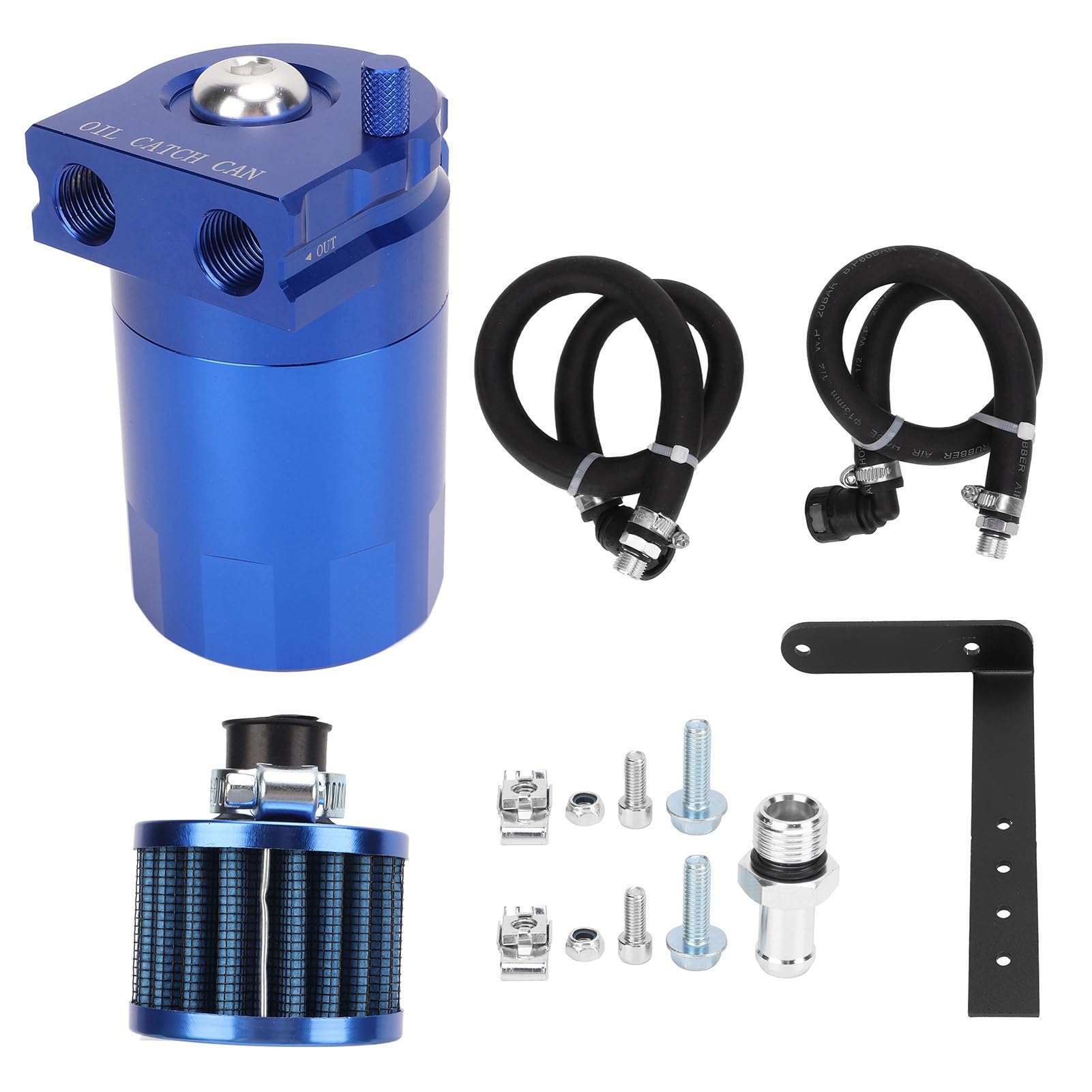 Yosoo Health Gear Lata de Captura de Aceite, Separador de Aceite de Aire de Aleación de Aluminio con Capacidad de 400 Ml para Usuarios de y Expedition (BLUE)