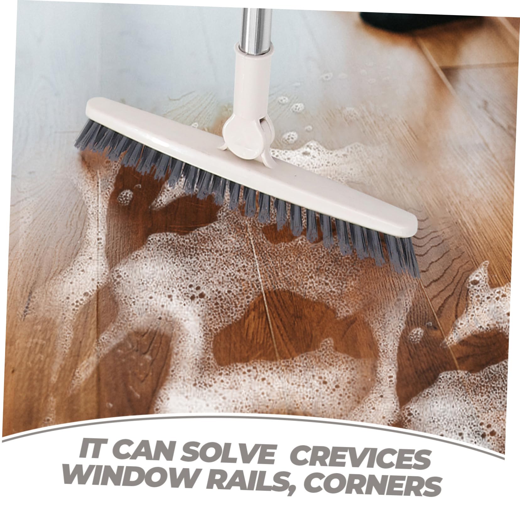 BESTYASH 2 Piezas Limpieza Rotatable con Mango para Azulejos y Grietas Multiusos para Baños para Esquinas y Áreas Difíciles