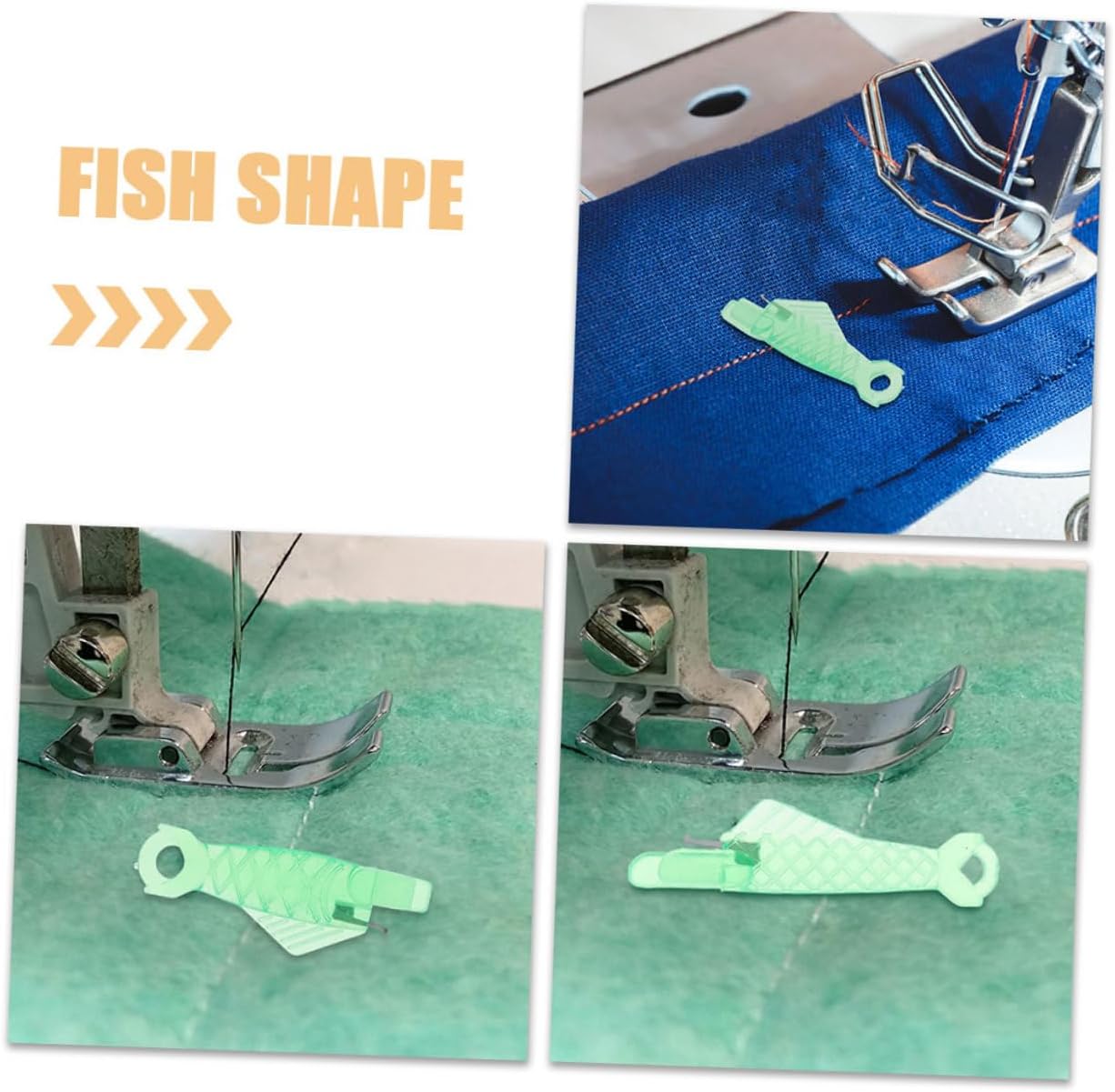 20pcs Fish Shape Needle Threaders for Sewing Beginners, Green image 3