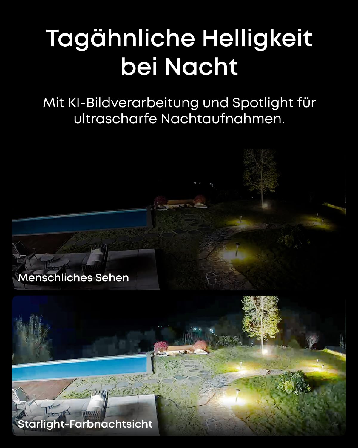 eufy PoE NVR Security System E41, 4× 4K Turret-Kameras, verkabelte Außenkamera, 4K UHD, 122° Weitwinkel, Farbnachtsicht, 24/7-Aufnahme, KI-Erkennung, Warnlicht, 8-Kanal Netzwerkvideorekorder, 2TB HDD | 4 x 4K Tower Kameras, 122°, Farb-Nachtsicht, 24/7-Auf