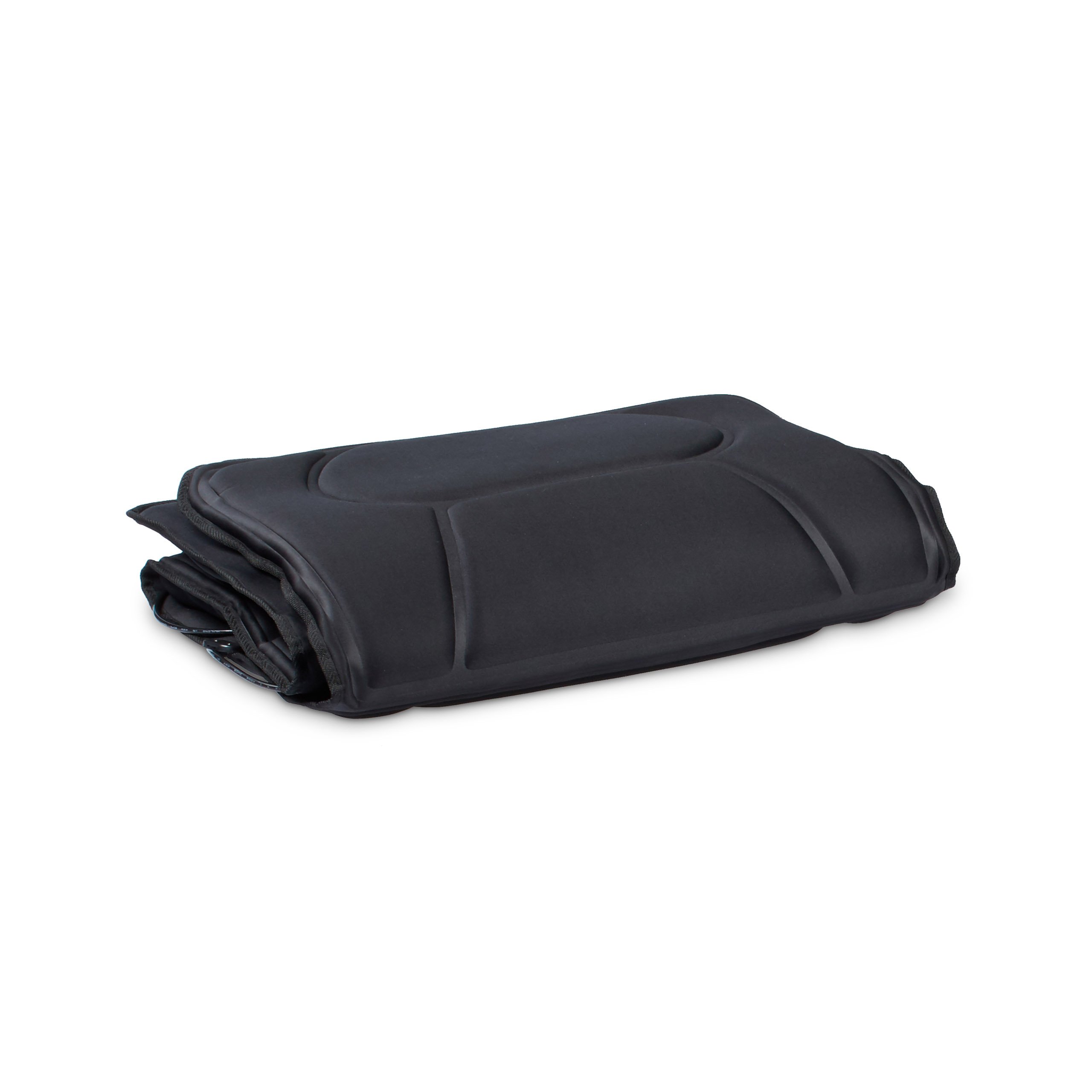 Massagematte elektrisch, Vibrationsmatte mit Fernbedienung, Nacken und Rücken, Wärmefunktion, 170x60cm, schwarz