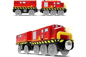 Battery Operated Chuggington Wooden Train for Toddlers
