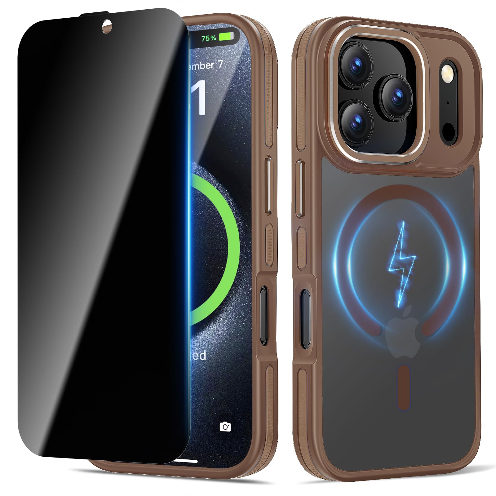 Coque iPhone 17 Pro MagSafe Misscase avec protège-écran anti-espion et antichoc - 8