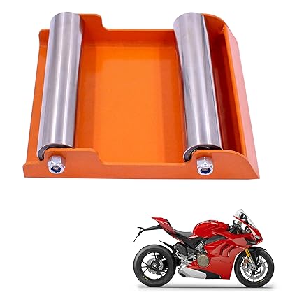 Asryd Portable Wheel Roller for Bike Tyre, Chain Cleaning & Lubricating 160Kg Weight Capacity for Ducati Panigale V4 (Pack of 1Pcs)