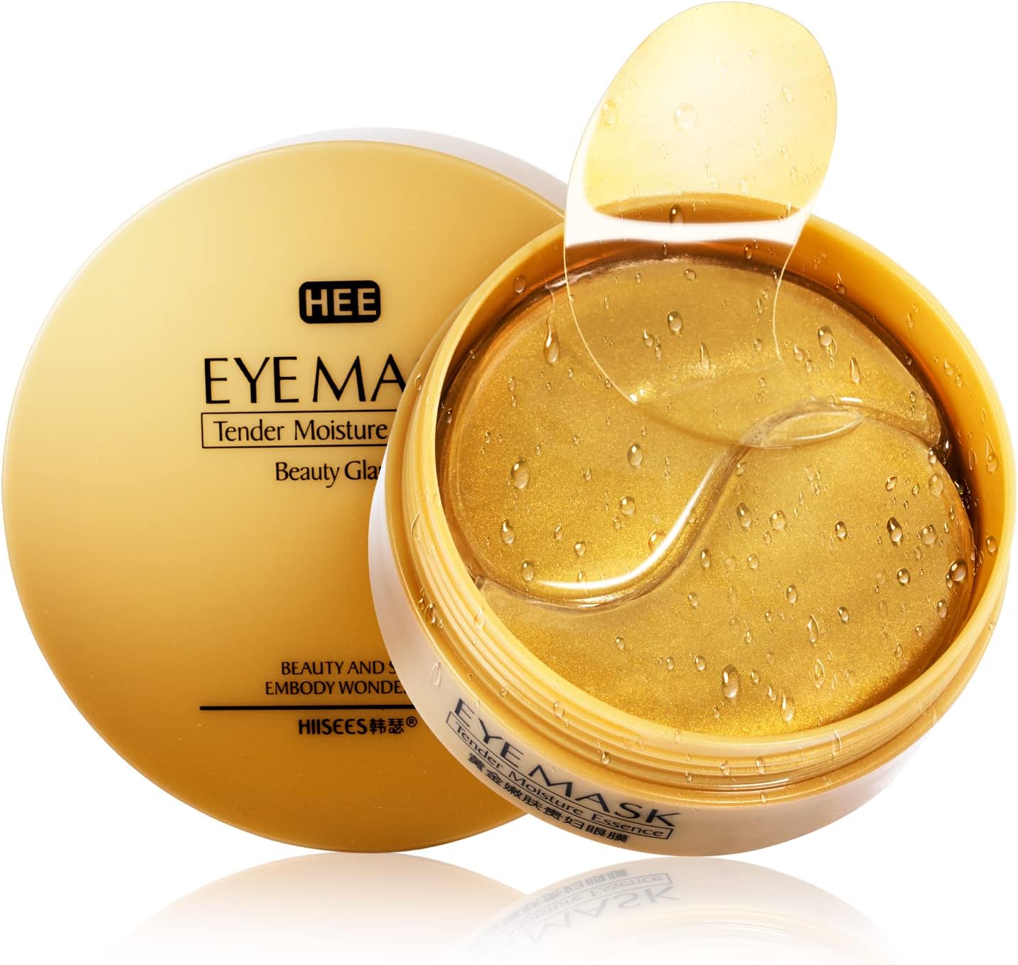 VSieme Under Eye Patches 30 pairs, 24K GOLD ANTI-AGING MASK, Pads For Puffy Eyes & Bags, Under Eye Masks for Beauty & Personal Care,Dark Circles and Wrinkles (Gold)