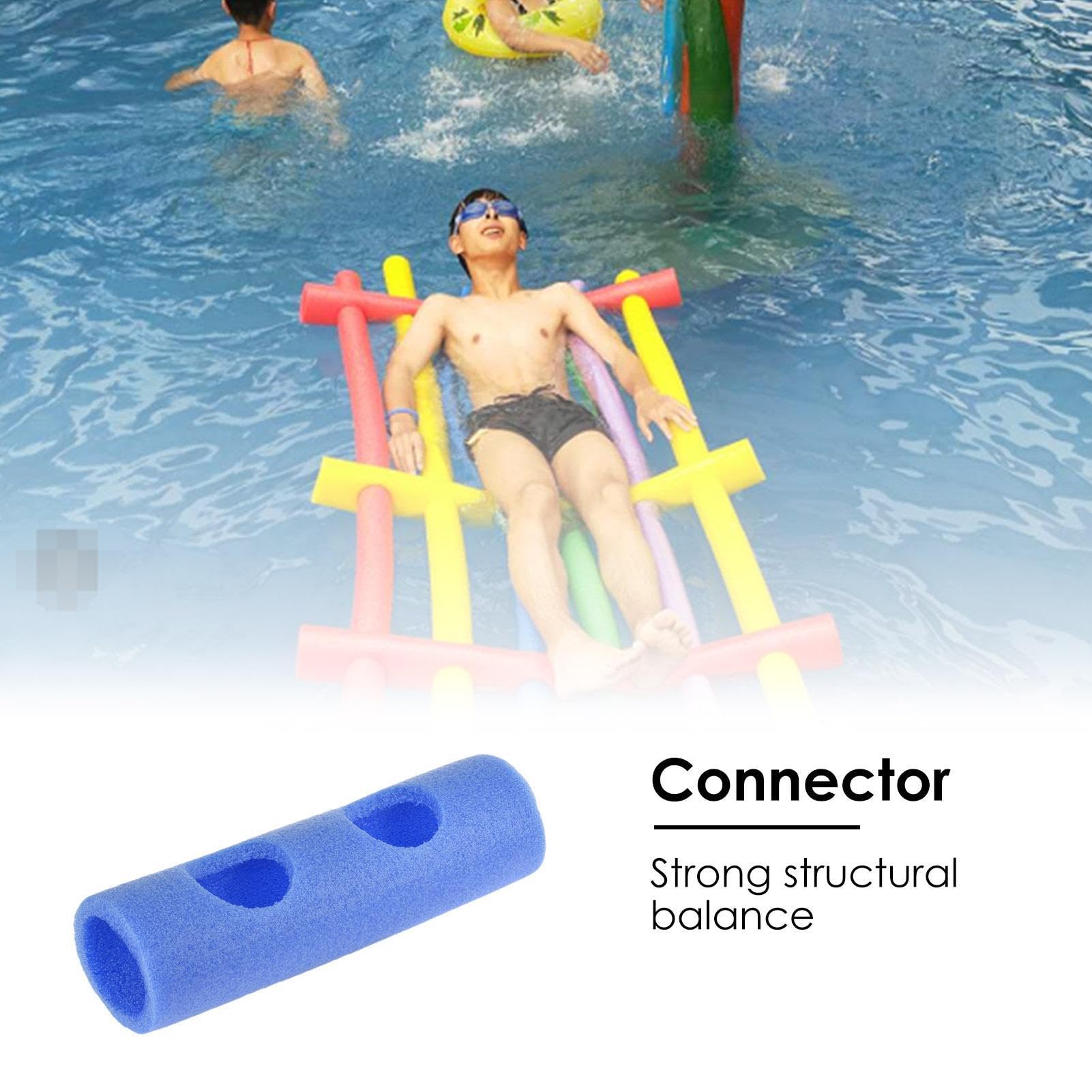 Conector Churro Piscina, Unión De Fideos De Piscina Flotante, Conector De Espuma para Natación, para Lago Y Agua Exterior