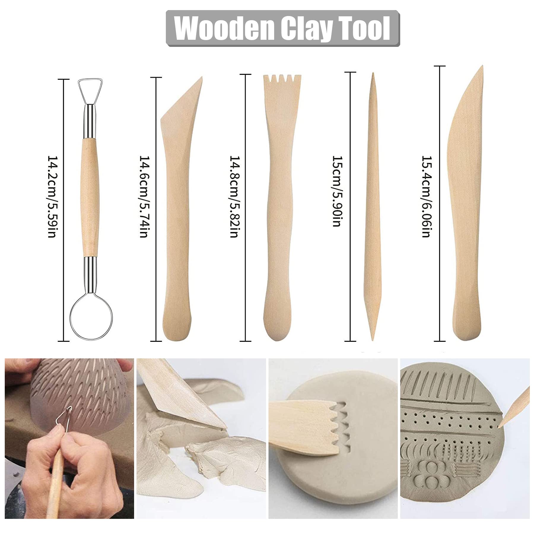 Kit 25 Outils Modelage Argile – Rouleaux, Lames, Grattoirs Pour Sculpture