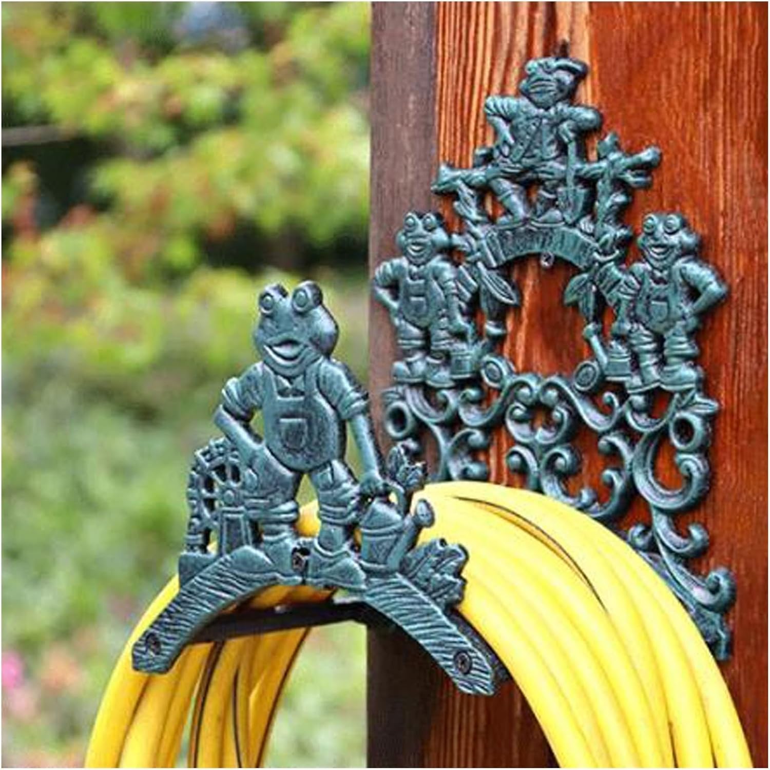 CLoxks Cast Iron Heavy Duty Garden Hose Holder, Wall