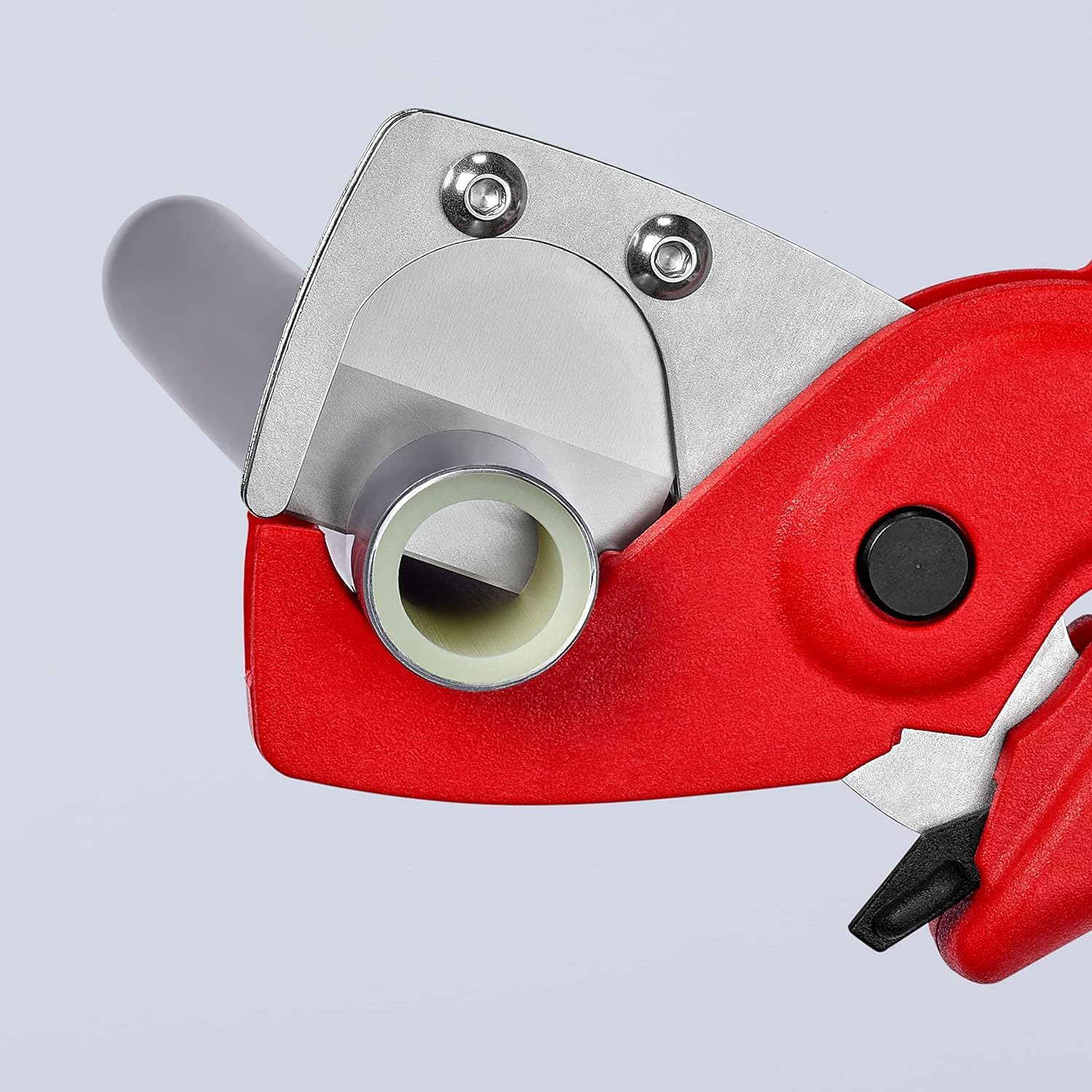 KNIPEX Cortatubos para tubos multicapa de plástico de plástico reforzado con fibra de vidrio 185 mm, 90 25 185