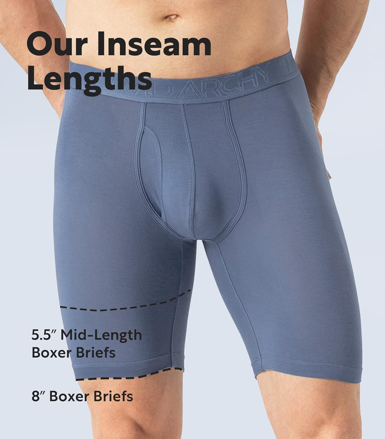 DAVID ARCHY Mens Underwear Boxer Briefs Breathable Soft Moisture-Wicking with Fly Underwear for Men Multipack - Image 3