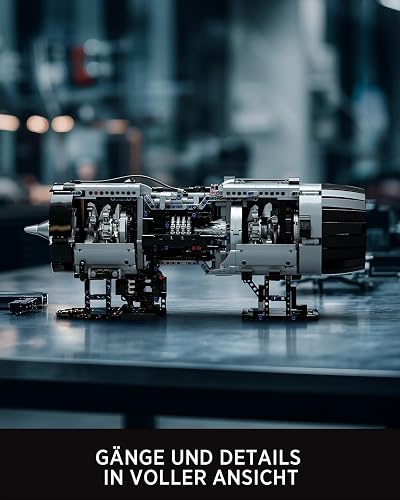 Nifeliz Turbofan - Set di costruzione del motore, modello di sfida ingegneristica per collezionisti adulti, progetto di scienze fisiche e pezzo da esposizione (2.216 PCS, NF10317) - 4