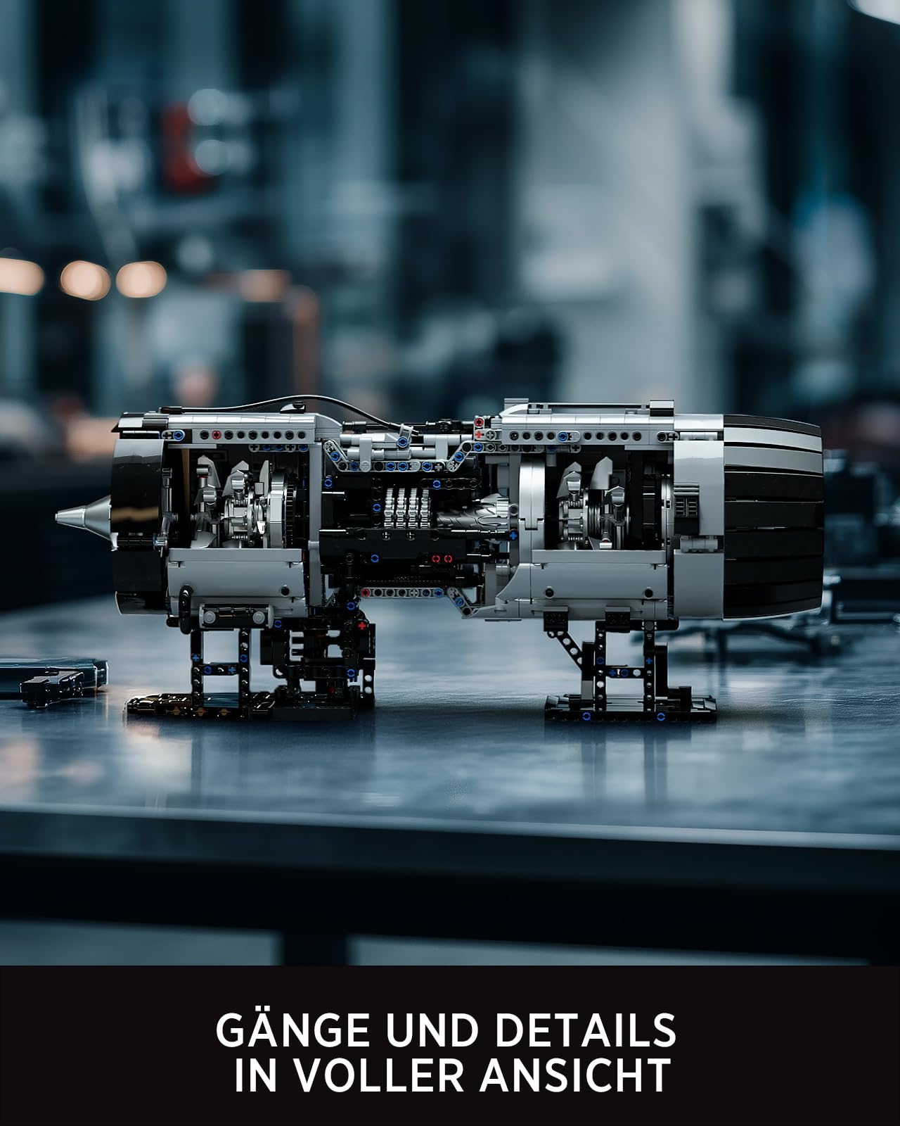 Nifeliz Technik Turbofan Triebwerk Engine Kit für Erwachsene, Klemmbausteine Motor Modellbausatz Sammlerset, Bauspielzeugset Geschenk für Männer (2,216 Teile, NF10317) | Engineering Challenge-Modell für erwachsene Sammler, ein physikalisches Wissenschafts