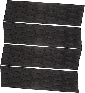 Toddmomy 4pcs Surfboard Skid Pad Surf Grip Pad Surfboard Traction Pad Surfboard Kick Pad Non- Surfboard Pads Non- Pads for Surfboard Surf Supplies Sports Tail Pad Self-adhesive Pad