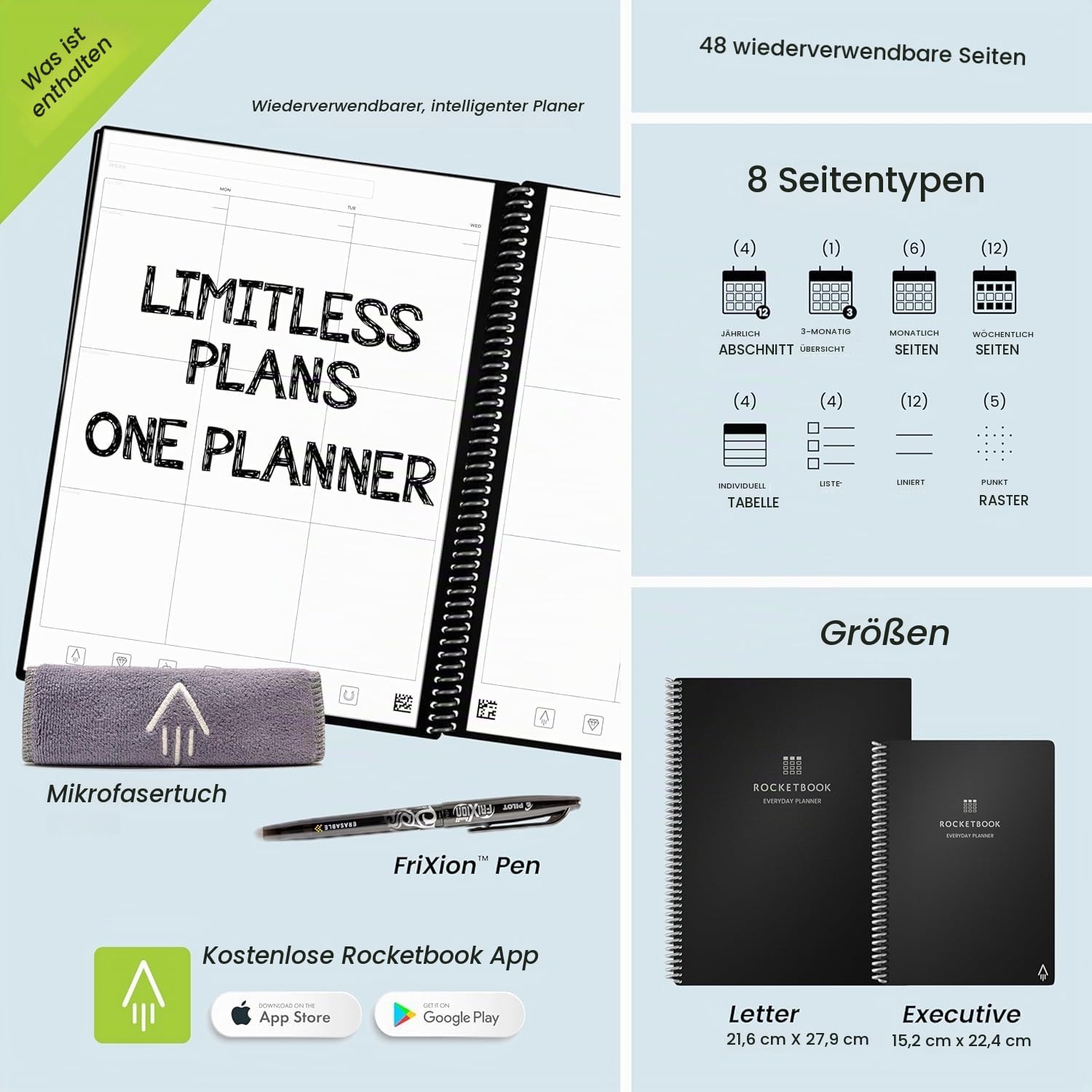 Rocketbook Everyday Planner Executive A5
