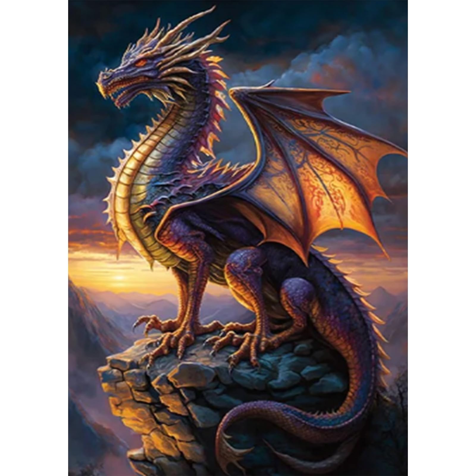 DIY Kits de Peinture Diamant de Dragon Volant 5D Peinture Diamant Kit