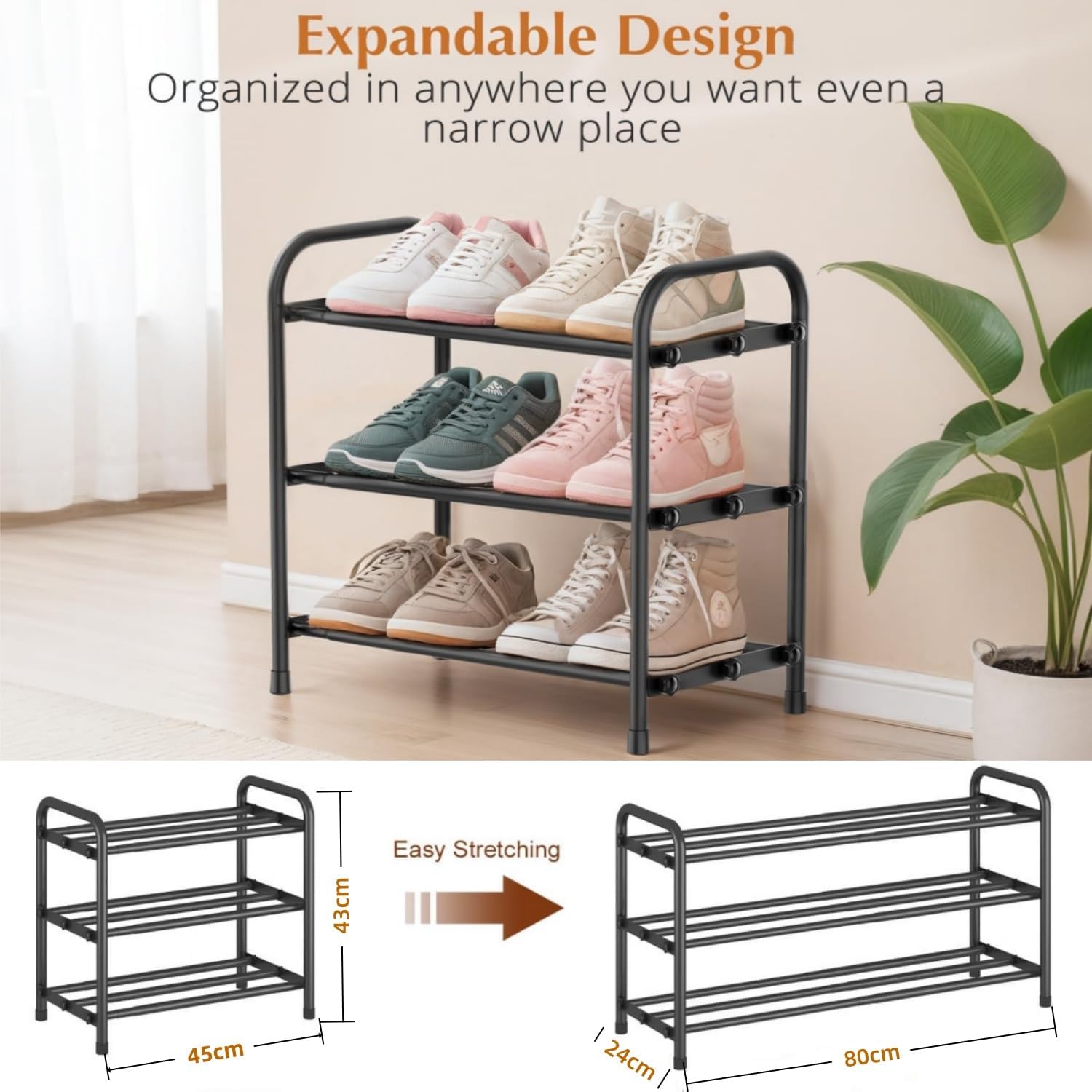 Shoe Rack 3 Tier image 3