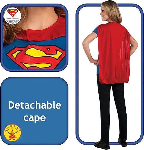 Miniatura 2 de Remera disfraz de Super Chica de DC Comics con capa