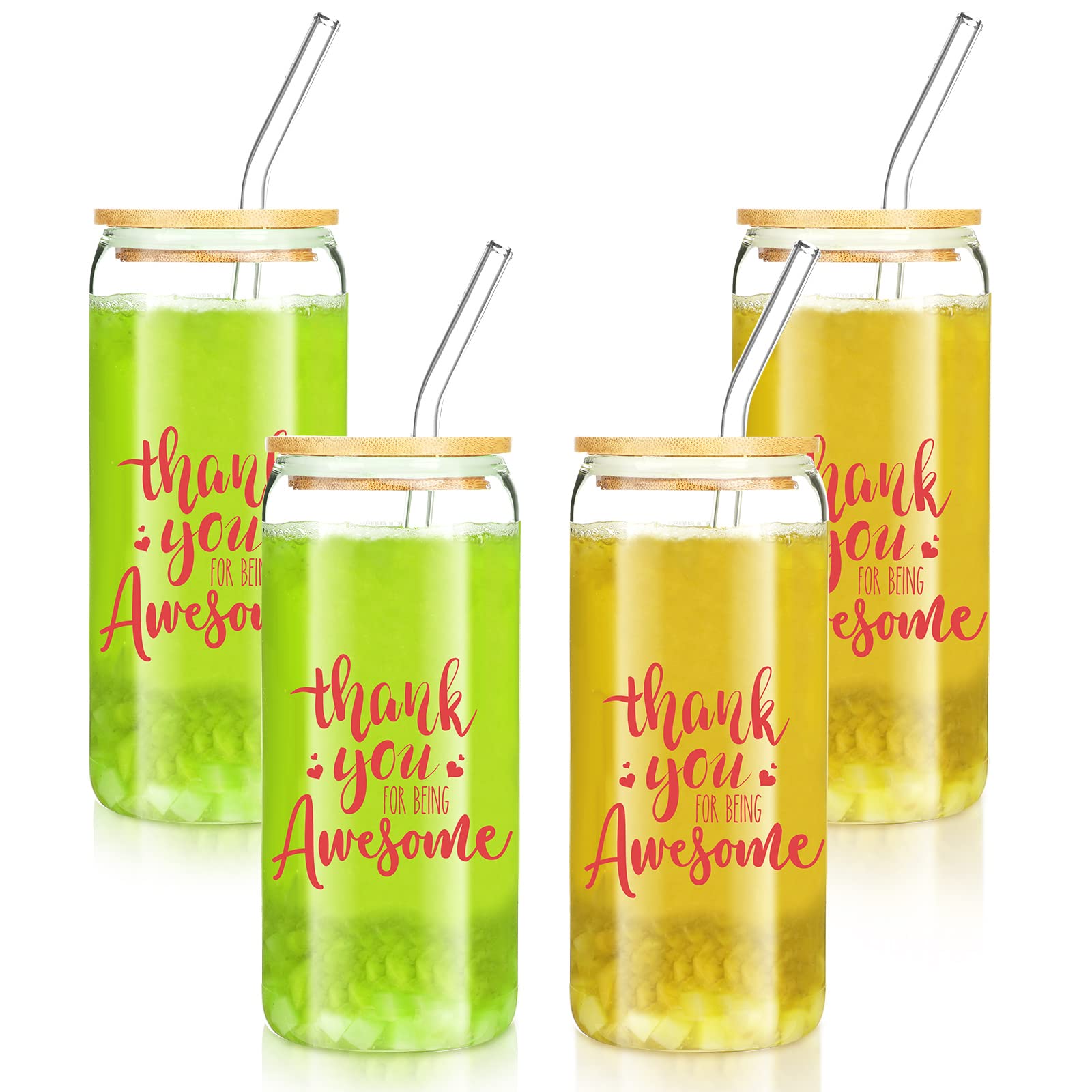 MSYU 36 Pcs Thank You Gifts Coffee Cups With Lid 470 Ml Plastic - View #8