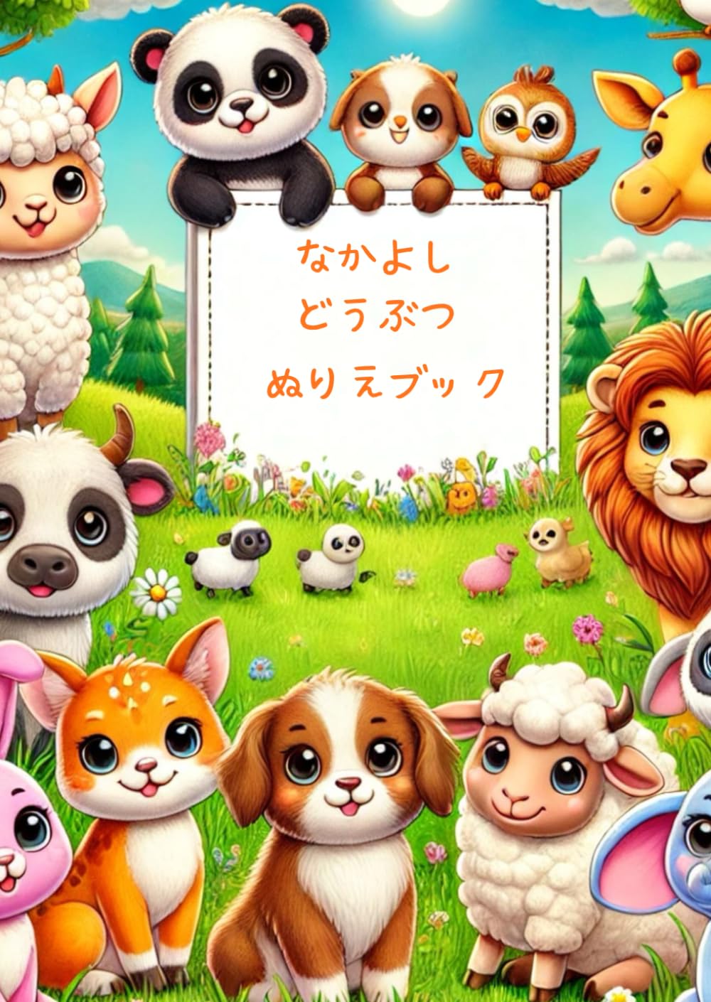 なかよしどうぶつ　ぬりえブック