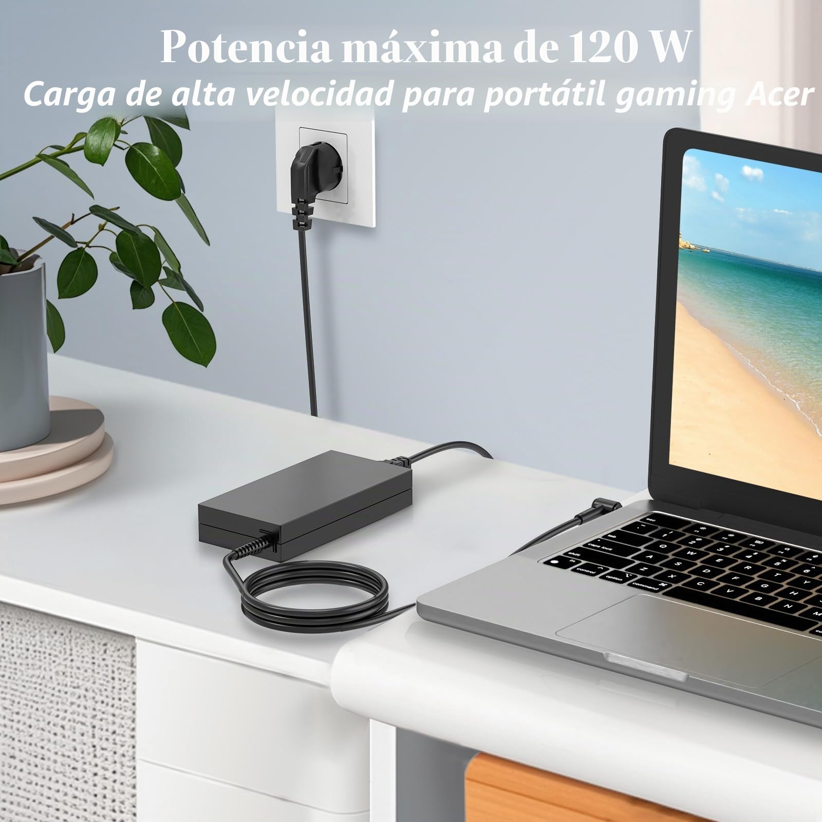 120W Cargador Portatil Compatible con ASUS ROG GL551J GL552VW GL553V
