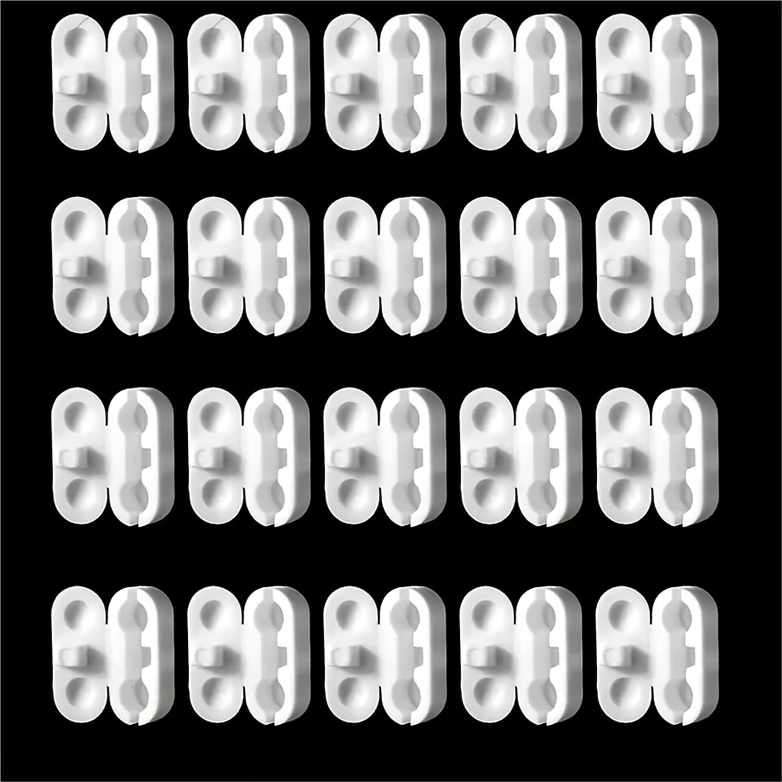 Gbrcen Blind Chains Connectors 100pcs Pull Cord Connector Plastic Roller Blinds Pull Cord Connectors Curtain Chain Connector Curtain Repair Accessories