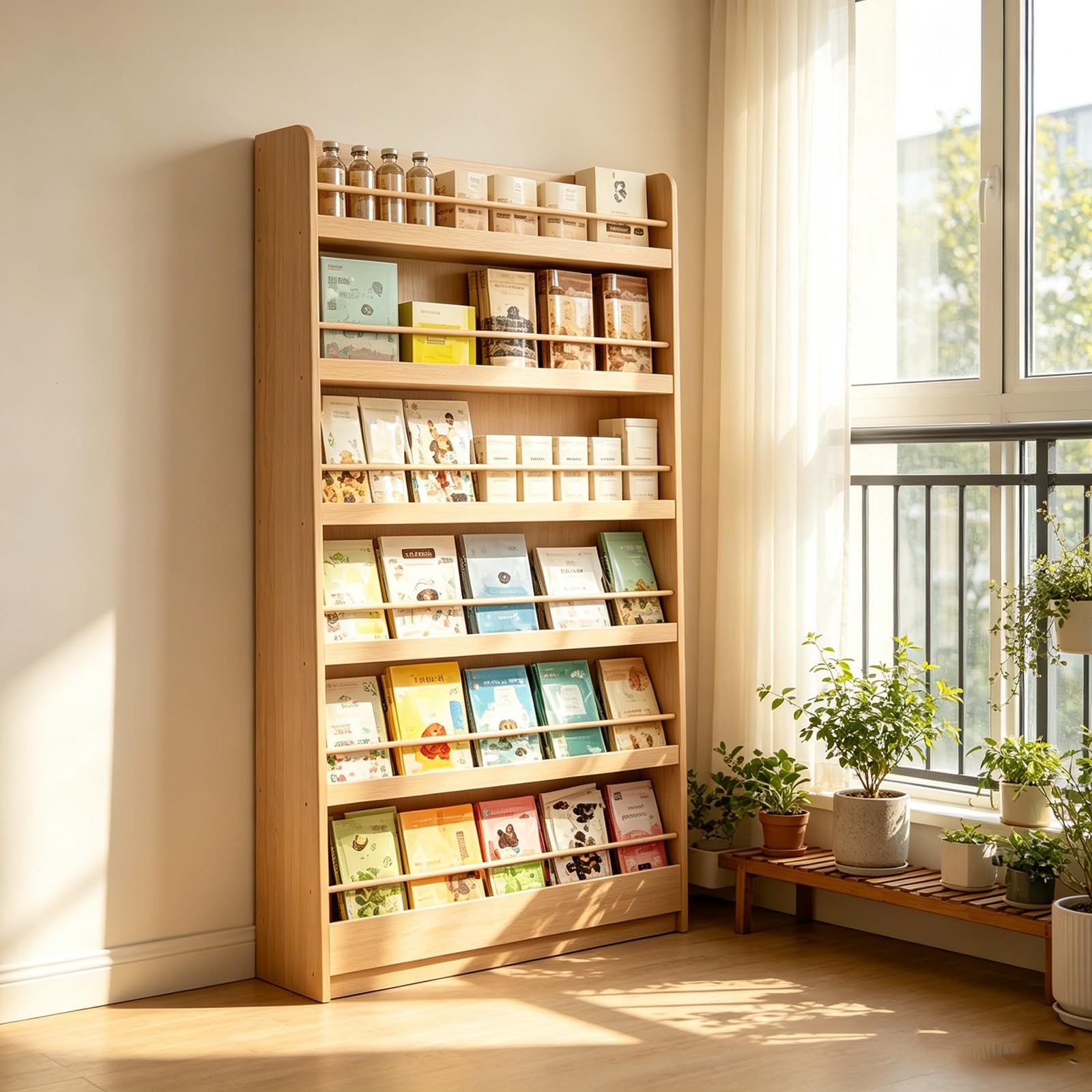 LCNDKF Multi-Tier Inclined Display Rack