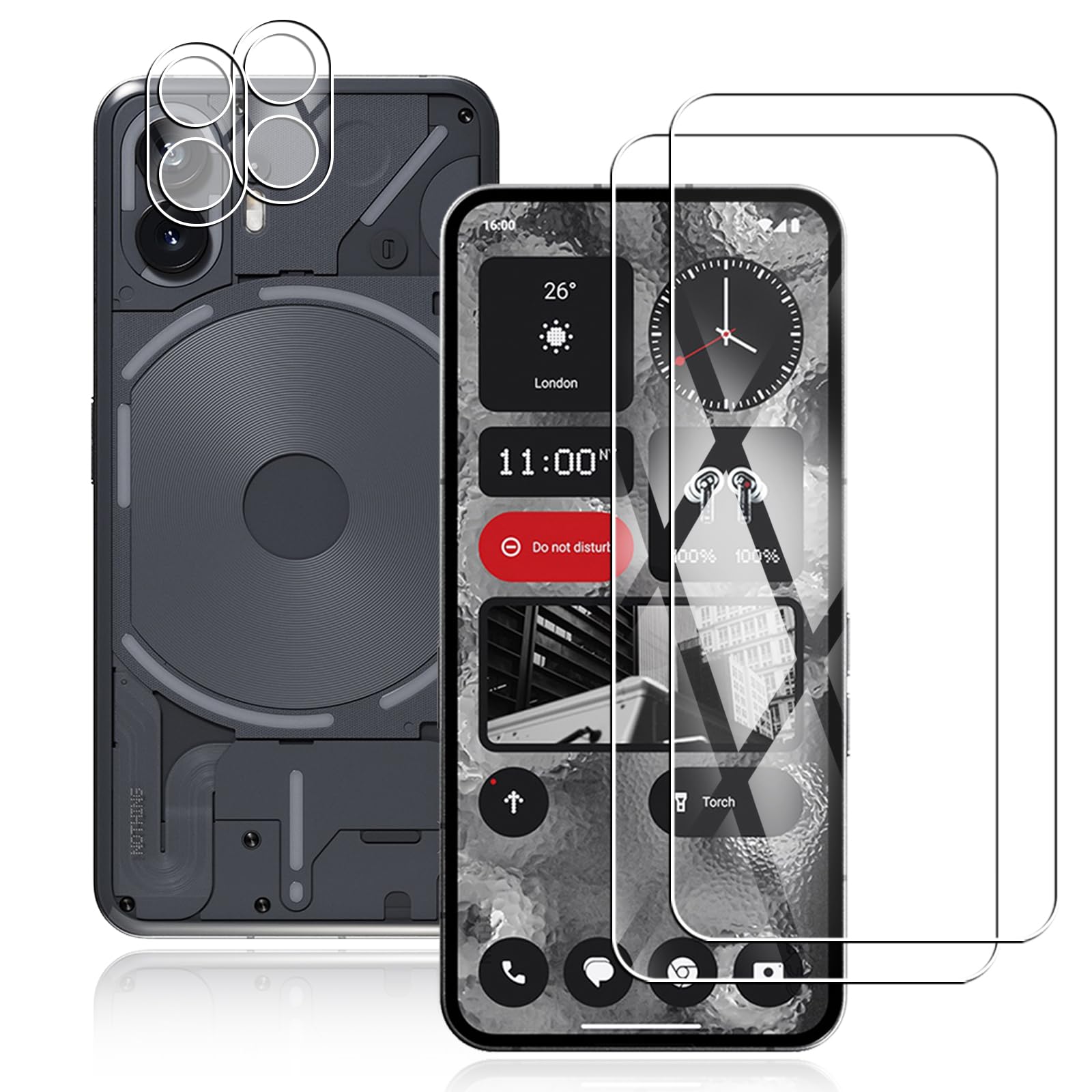 Amazon | 【2枚レンズ保護フィルム+2枚ガラスフィルム】対応