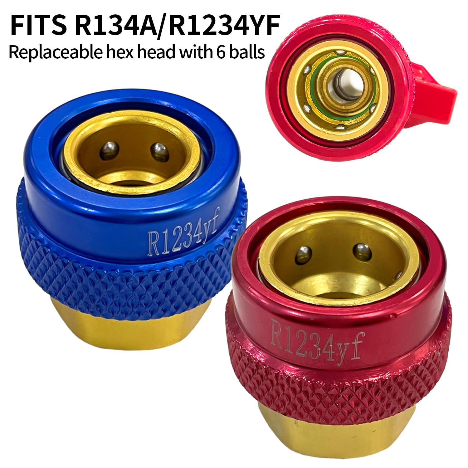 Sutekus Automotive AC Ventilkernwerkzeug R134A R1234YF Ventilkernentferner und Installateur Werkzeug-Set für Standard- und JRA-Ventilkernkupplungen, Reparaturwerkzeuge