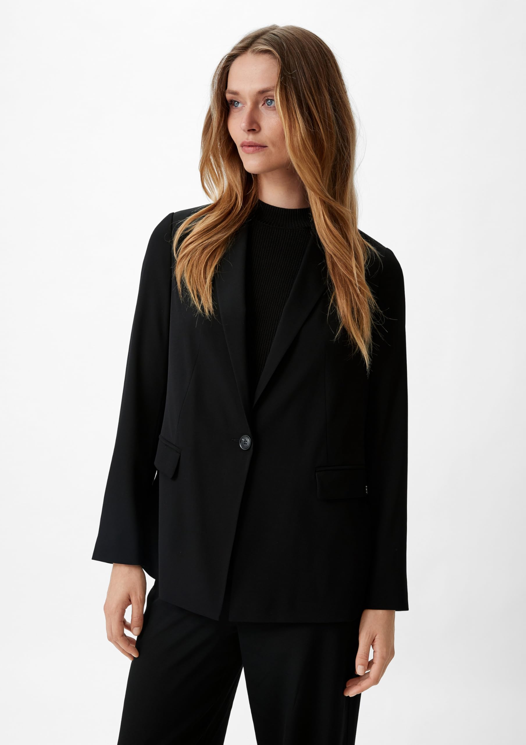 Comma Travel-Blazer mit Seitenschlitzen
