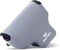 Vista 4 de MegaGear MG1957 - Funda de neopreno ultraligera para cámara compatible con Sony Alpha 7C, A7 C, A7C II, A7C (0.709-2.165 in), color gris