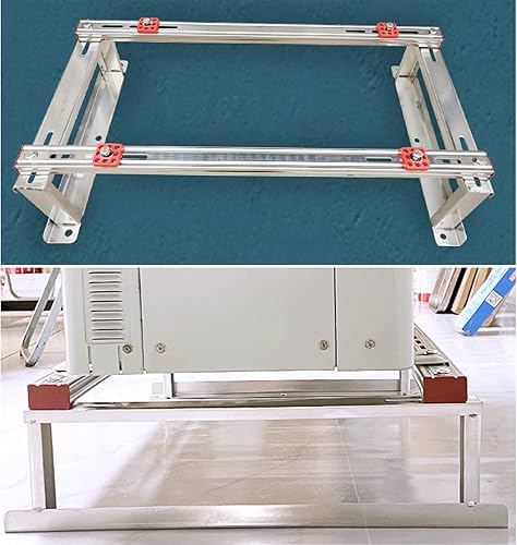 Miniatura 4 de Soporte para manipulador de aire, base de bomba de calor, soporte de suelo para aire acondicionado mini dividido sin conductos, soporte de