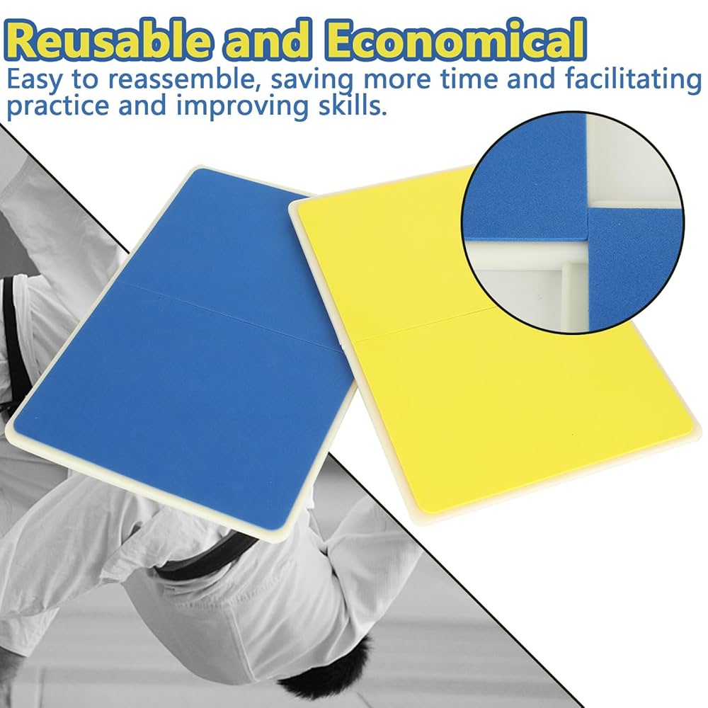 Taekwondo Boards For Breaking Fanjie Taekwondo Training Rebreakable Board Performance Board Break Board Reusable Yellow ( Under 10 Years Rebreakable Boards Martial Arts